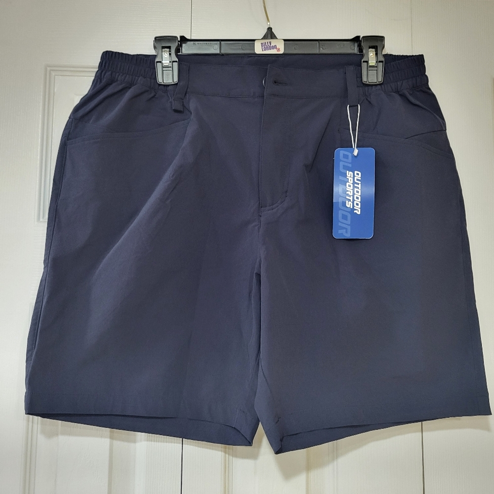 NWT Outdoor Sports Men's 34 Navy Shorts Sport Golf Summer Casual